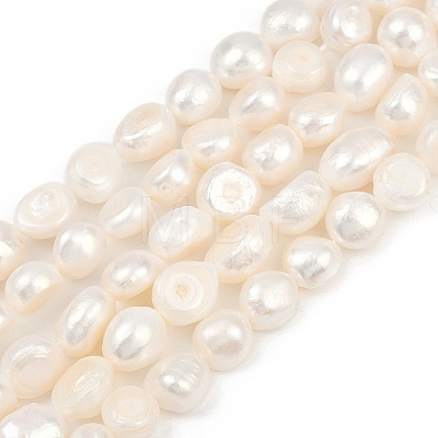 Natural Cultured Freshwater Pearl Beads Strands PEAR-P064-20K-01A-01-1