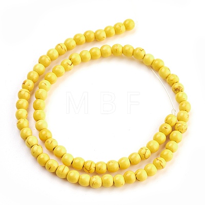Synthetic Turquoise Beads Strands TURQ-G106-6mm-02I-1