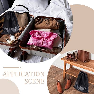 Dustproof Non-woven Fabrics Shoes Storage Pouches ABAG-WH0039-70-1