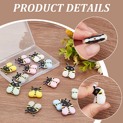 BENECREAT Bees Silicone Knitting Needle Point Protectors FIND-BC0005-33-1