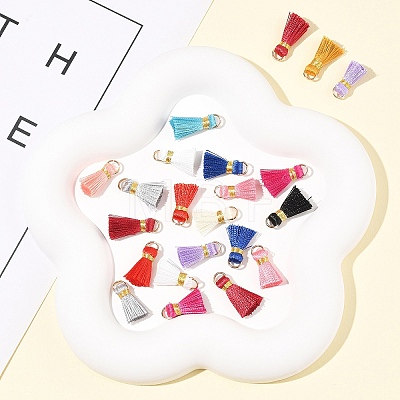 20Pcs Handmade Polycotton(Polyester Cotton) Tassel Decorations FIND-FS0003-27B-1