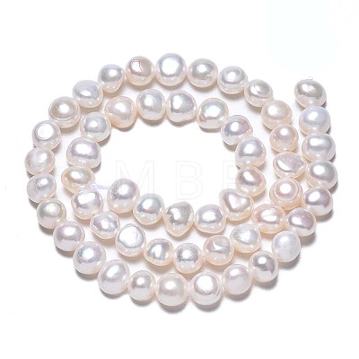 Natural Cultured Freshwater Pearl Beads Strands LS-PEAR-N014-07C-1