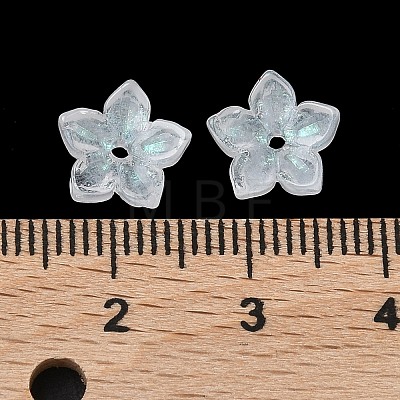 Dyed & Heated Glass Bead Caps GLAA-Z019-02I-1