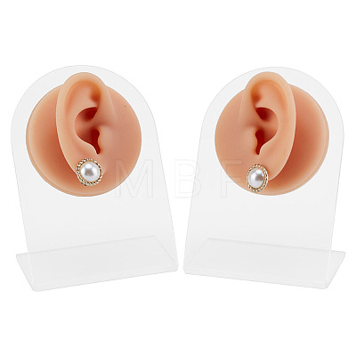 2 Sets 2 Styles Soft Silicone Ear Displays Mould ODIS-HY0001-04B-1