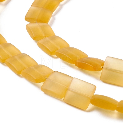Transparent Frosted Glass Beads Strands FGLA-S001-M01-1