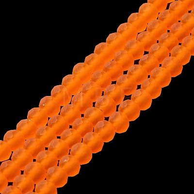 Transparent Glass Beads Strands X-EGLA-A034-T4mm-MD25-1