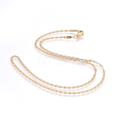 304 Stainless Steel Lumachina Chain Necklaces NJEW-F248-17A-G-1
