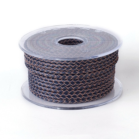 Braided Cowhide Cord WL-I004-5mm-18-1