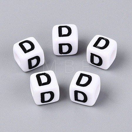 Opaque Acrylic Beads SACR-N020-04A-D-1