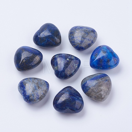 Natural Lapis Lazuli Heart Love Stones DJEW-P009-01A-1
