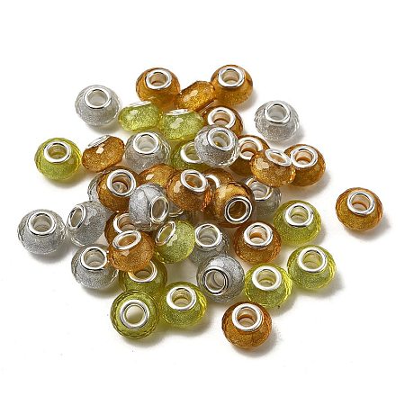Faceted Resin European Beads RESI-C063-01E-1