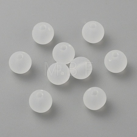Transparent Acrylic Ball Beads X-FACR-R021-6mm-16-1