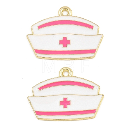 Medical Theme Alloy Enamel Pendants AL-CBA2919-03G-05B-1