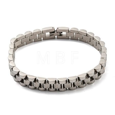 Non-Tarnish 304 Stainless Steel Thick Link Chain Bracelet BJEW-G649-10B-P-1