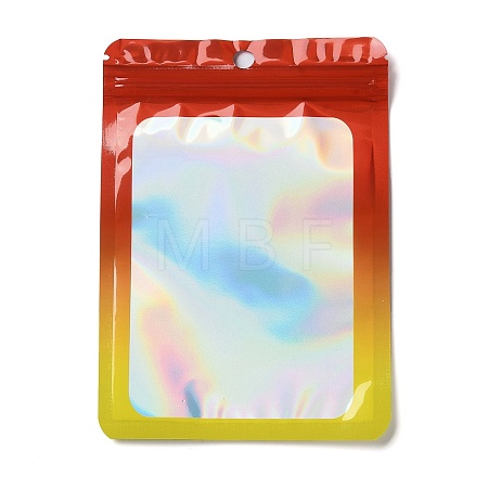 Rectangle Glitter Holographic PVC Resealable Packaging Bags ABAG-P011-01F-02-1