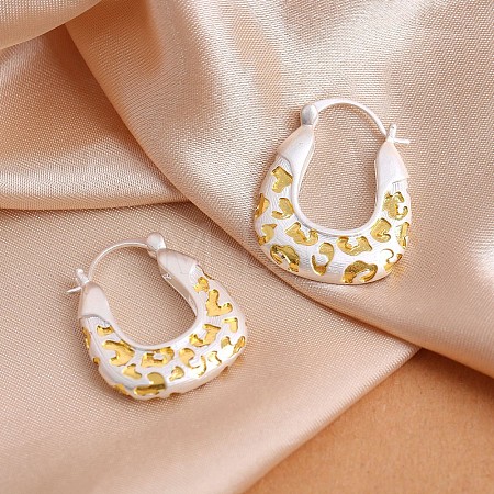 Brass Hoop Earrings for Women WG45214-01-1