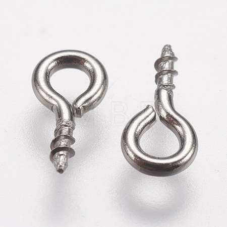 Tarnish Resistant 304 Stainless Steel Screw Eye Pin Peg Bails STAS-I097-077D-1