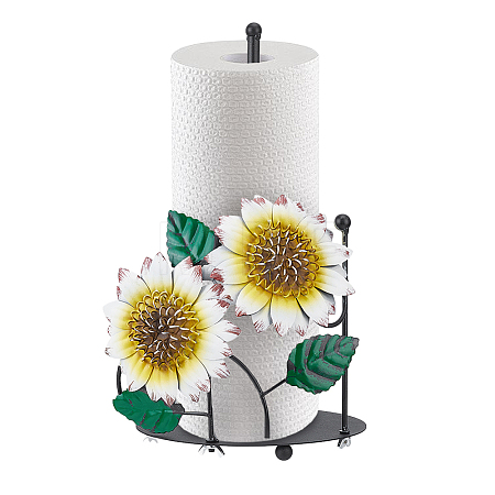 Iron Desktop Tissue Storage Holder AJEW-WH0709-274-1