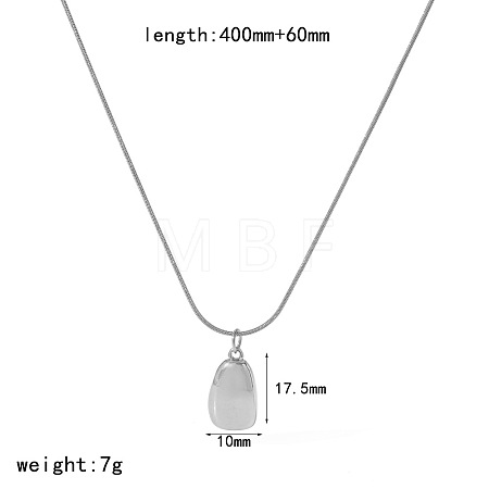 304 Stainless Steel Pendant Necklaces WG62204-05-1