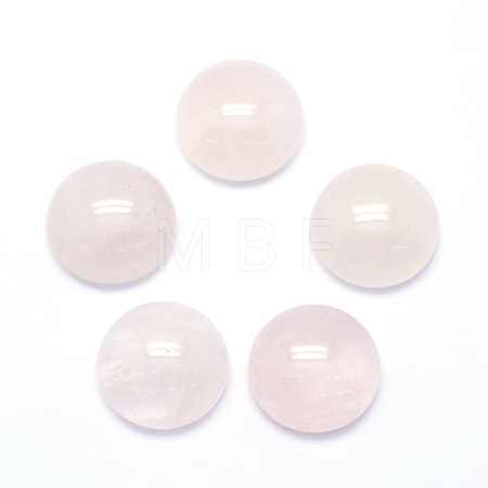 Natural Rose Quartz Cabochons G-P393-R20-14.5mm-1
