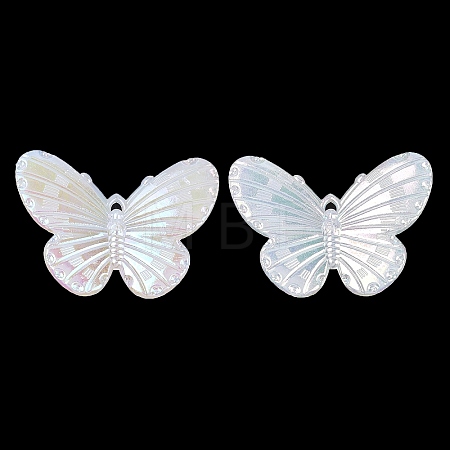 Acrylic Imitation Shell Pendants OACR-P039-05A-1