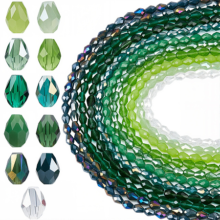 11 Strands 11 Colors Mixed Styles Glass Beads Strands EGLA-SC0001-69B-1