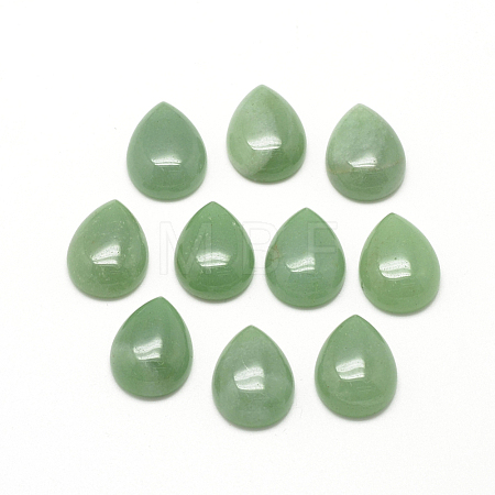 Natural Green Aventurine Cabochons X-G-R417-10x14-43-1
