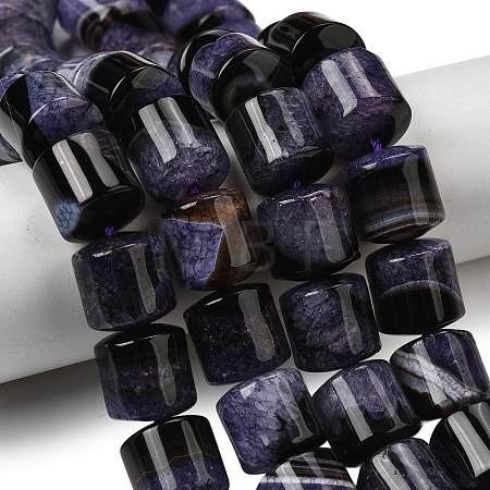 Natural Agate Beads Strands G-F820-P01-01B-1