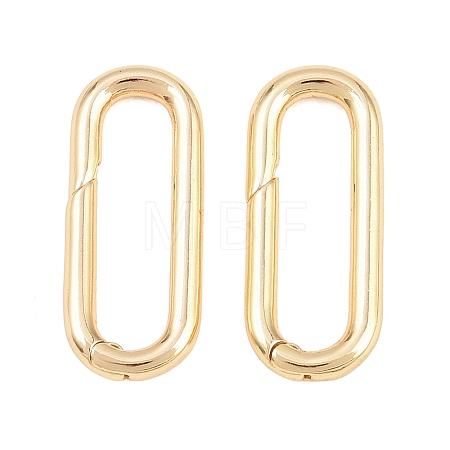 Brass Spring Gate Rings KK-H287-09G-1