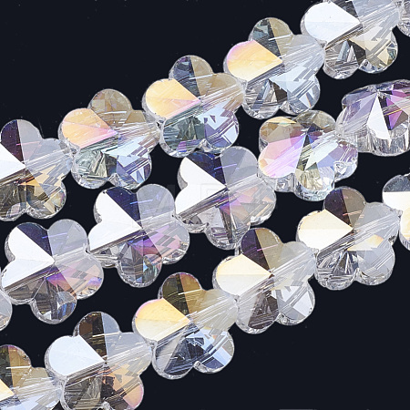 Electroplate Glass Beads EGLA-Q091-14mm-C19-1