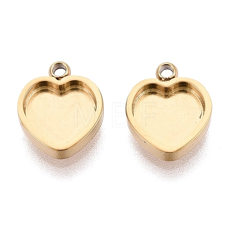 304 Stainless Steel Pendant Cabochon Component STAS-Q113-16G-1