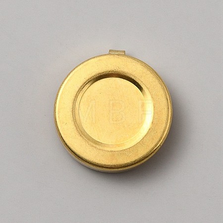 Flat Round Brass Button Covers Settings BUTT-WH0030-73B-1