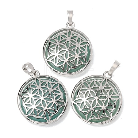 Natural Amazonite Pendants GG-CBA0251-10I-P-1