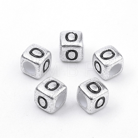 Plated Acrylic Beads PB43C9308-O-1
