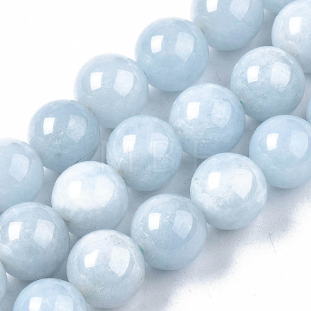 Natural Chalcedony Beads Strands G-S333-10mm-004-1