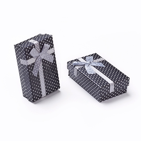 Cardboard Necklace Boxes with Bowknot and Sponge Inside X-CBOX-R012-4-1