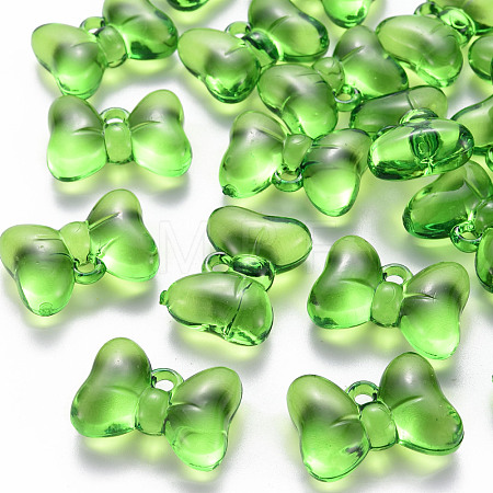 Transparent Acrylic Pendants TACR-T024-02BB-925-1
