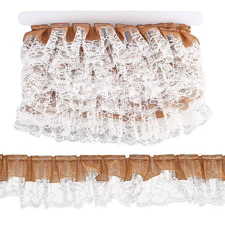 Polyester Lice Trim Ribbons SRIB-WH20020-054C-1