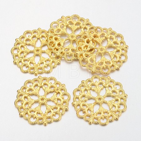 Tibetan Style Filigree Joiners Links LS-TIBE-A11623-G-FF-1
