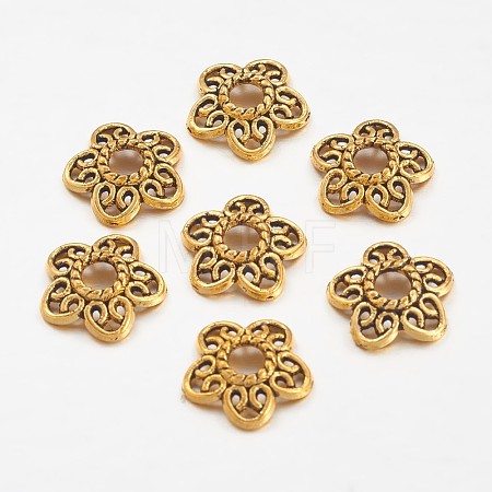 Tibetan Style Alloy Bead Caps LS-GLF10597Y-NF-1