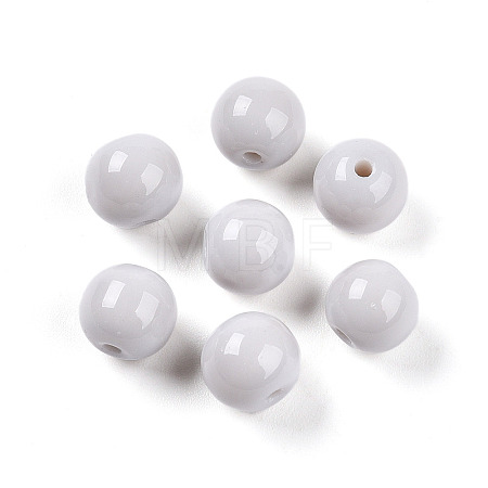 Opaque Solid Color Glass Beads LS-GLAA-N007-8mm-A08-1