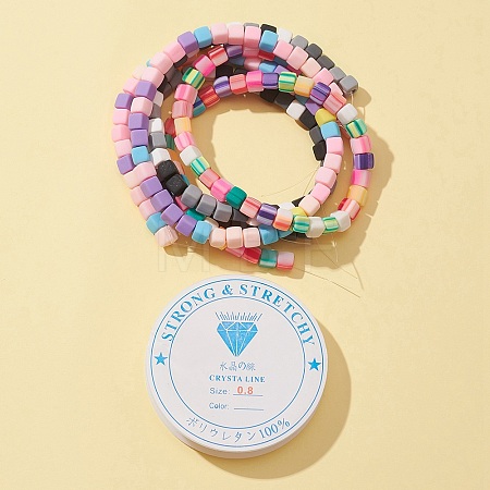 3 Strands 3 Style Handmade Polymer Clay Beads Strands CLAY-FS0001-17-1
