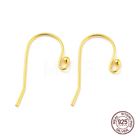925 Sterling Silver Shepherd Crook Style Ear Wire LS-STER-H107-02G-1