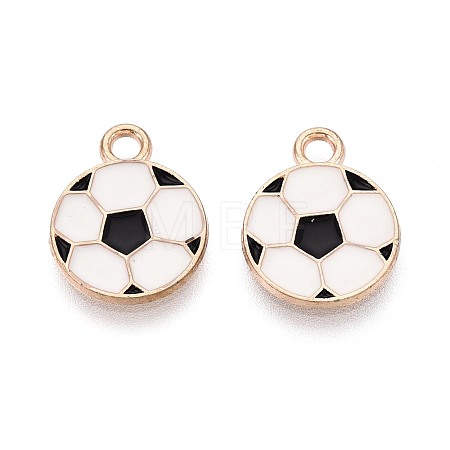 Alloy & Enamel Pendants ENAM-T021-71G-1