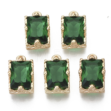 Glass Rhinestone Pendants GLAA-N038-20C-1