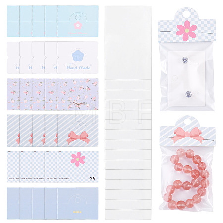 60Pcs 6 Styles Paper Foldable Header Cards CDIS-TA0001-52-1