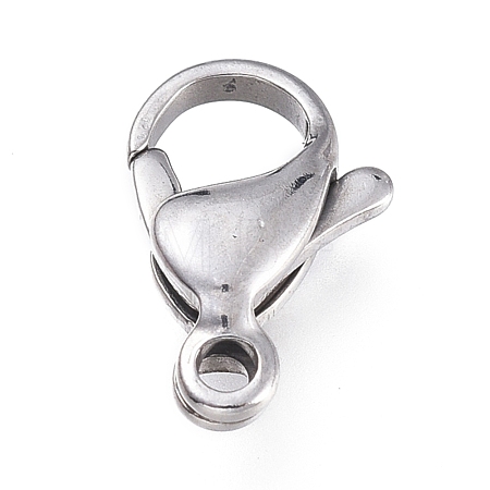 Tarnish Resistant 316 Surgical Stainless Steel Lobster Claw Clasps STAS-M281-01P-E-1