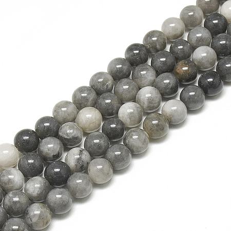 Natural Hawk's Eye Beads Strands X-G-S300-110-6mm-1