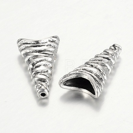 Tibetan Style Cone Alloy Bead Caps PALLOY-I112-13AS-1