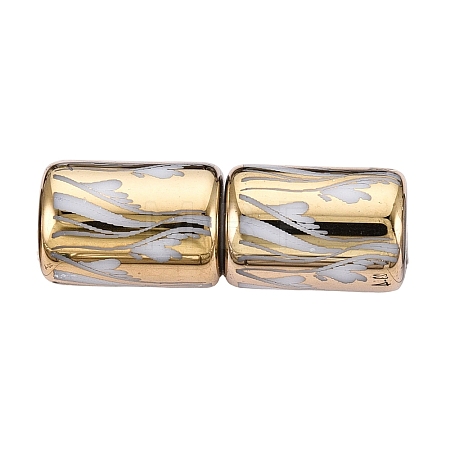 Electroplate Glass Beads EGLA-Q137-01A-M02-1